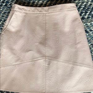 Pink Leather Zara Mini Skirt